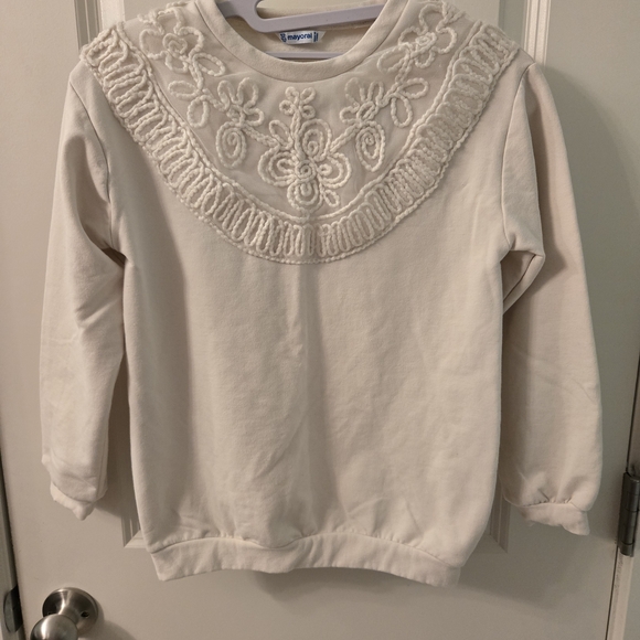 Mayoral Other - Mayoral Cream Textured Sweater Top